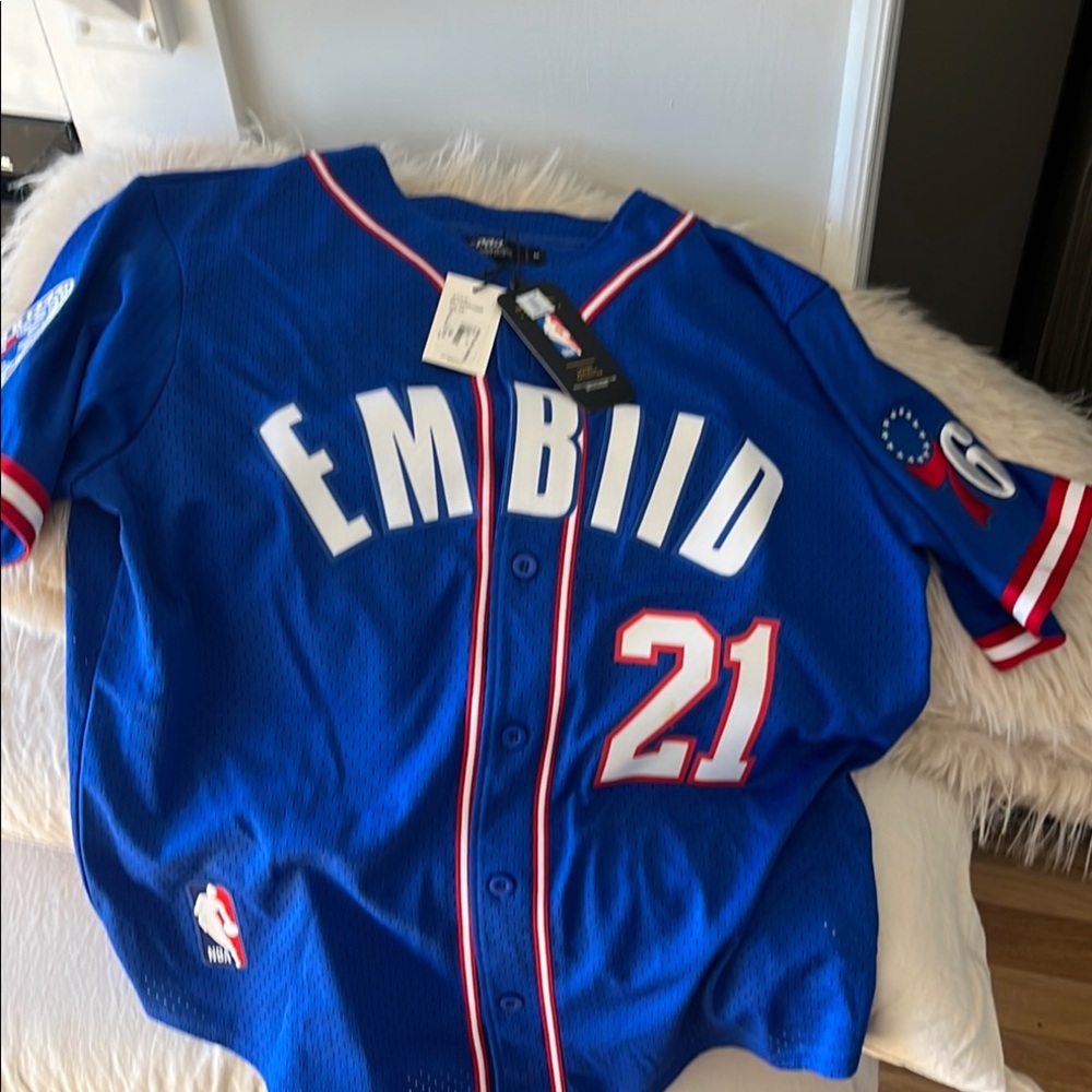 Blue Embiid 21 Basketball Jersey
